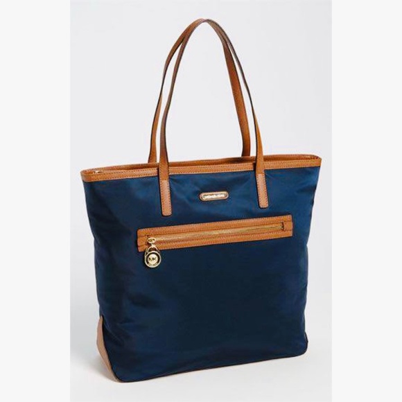 MICHAEL Michael Kors Handbags - Micheal Kors Kempton Large Tote blue Bag
